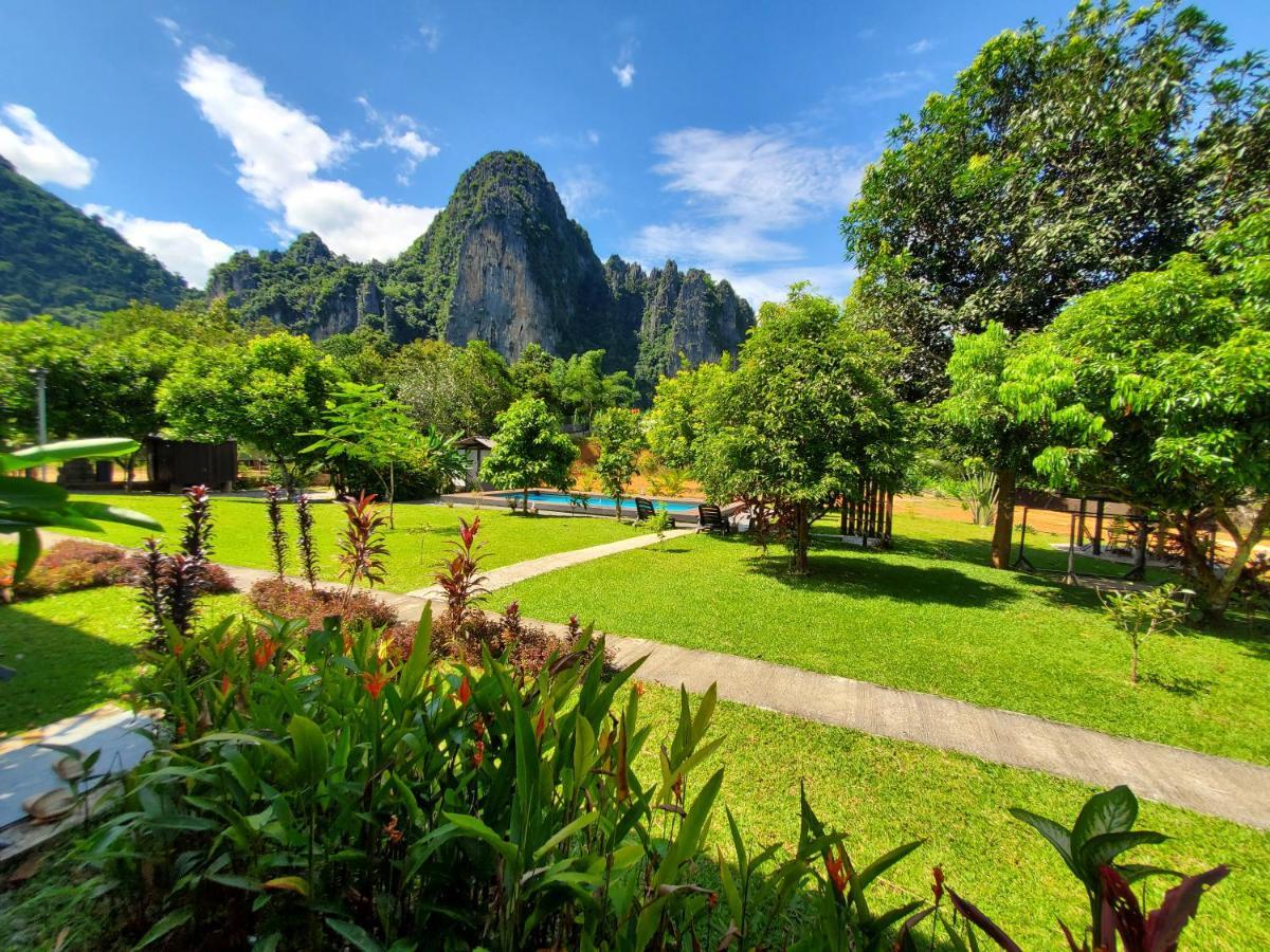 Bearlinbungalow Vang Vieng Luaran gambar