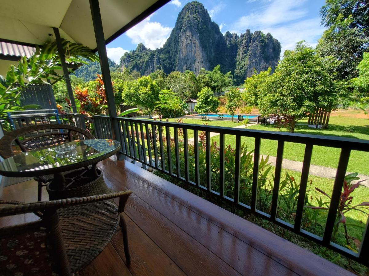 Bearlinbungalow Vang Vieng Luaran gambar
