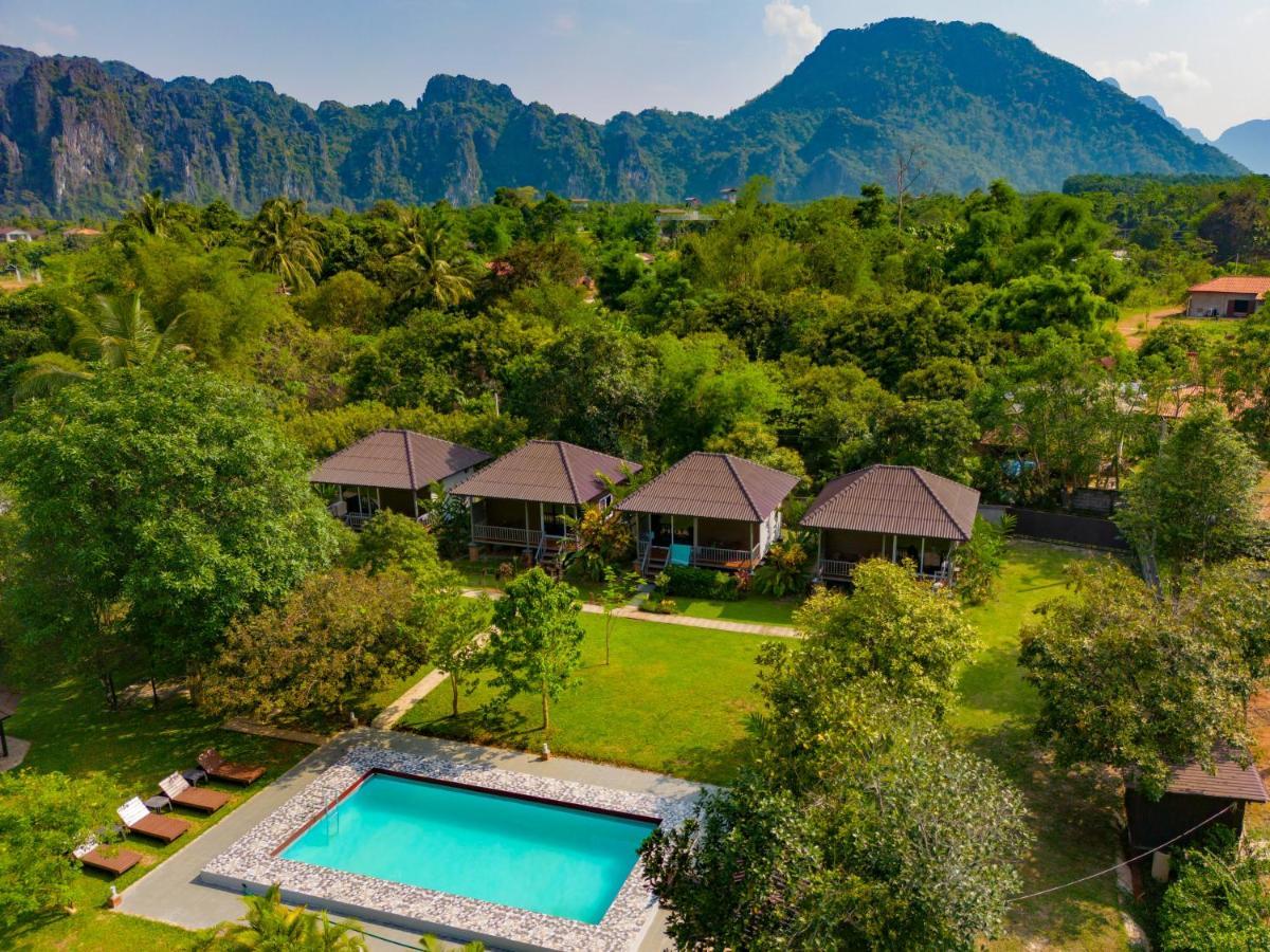 Bearlinbungalow Vang Vieng Luaran gambar