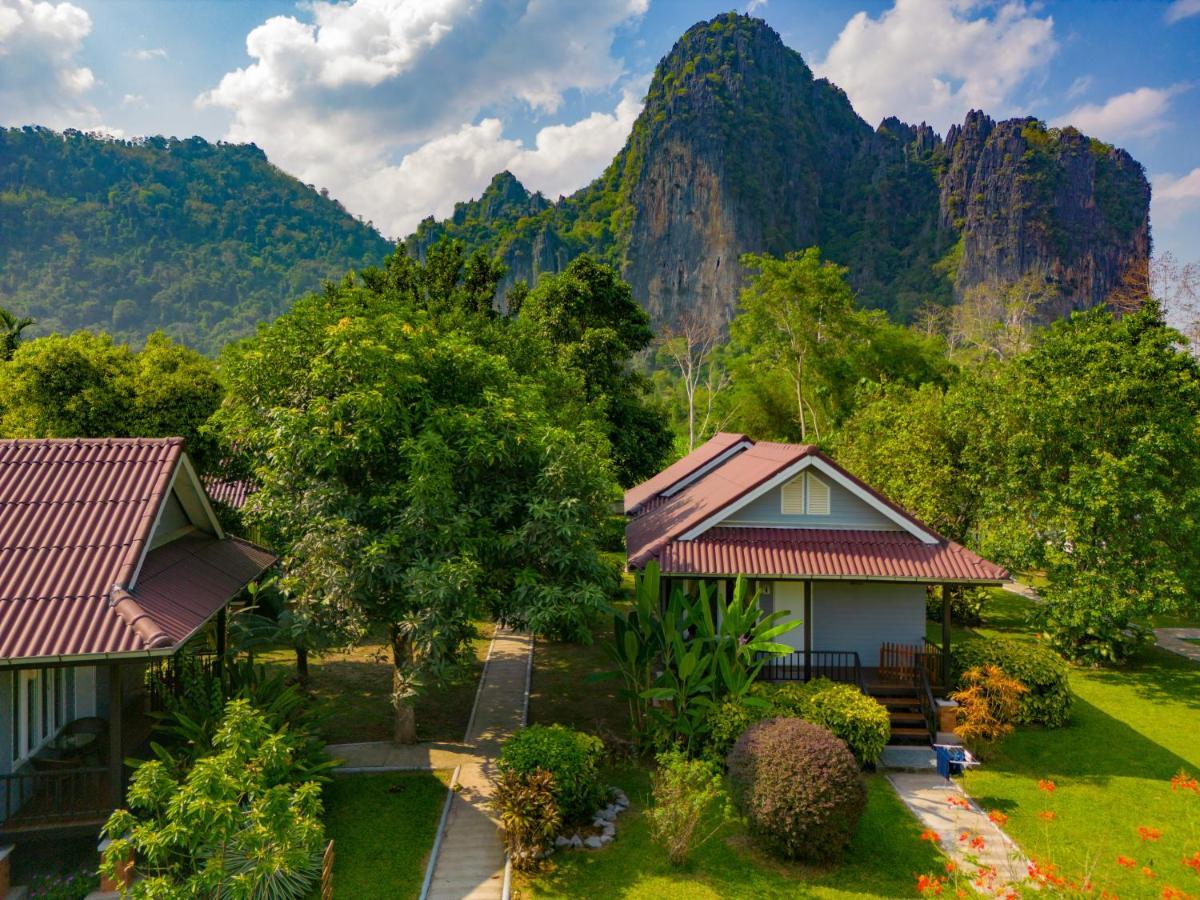 Bearlinbungalow Vang Vieng Luaran gambar